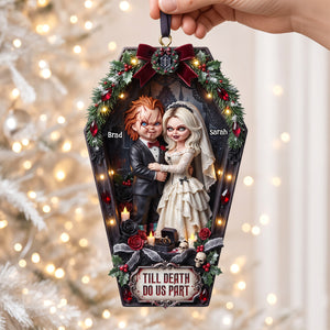 Spooky Wedding Couple Ornament - Personalized Gift For Couples 03TYDT280826