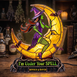 Naughty Witch Couple Acrylic Light Box - Personalized Gift For Couples 01hutn010826