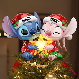 Personalized Gifts For Couple Acrylic Christmas Tree Topper 01pgtn171125