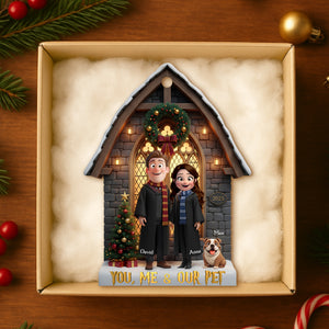 Pet- Loving Couple Christmas Ornament Personalized Gifts For Couple 03TODT201025