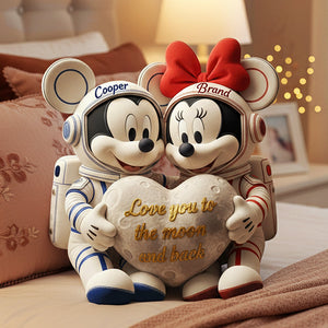 Astronaut Couple Custom Shape Pillow - Personalized Gifts For Couple 04pata151125