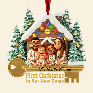 Family Housewarming Christmas Ornament - Custom Photo Gifts For Family 04toqn200925 - Ornament - GoDuckee