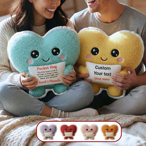 Valentine Couple Heart Shape Pillow - Personalized Gifts For Couple 02hymg241125