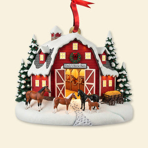 Farm Style Christmas Ornament – Personalized Gifts for Horse Lovers 04hyqn070825