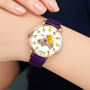 Funny Duck Mesh Strap Quartz Watch Personalized Gifts For Off Road Lovers 01HUTN040825