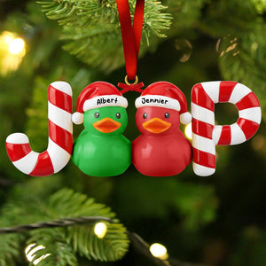 Candy Duck Couple Ornament Personalzied Gifts 07HYQN191125