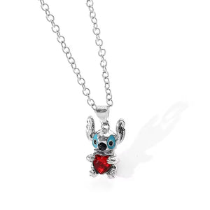 Cute Cartoon Necklace 02acxx020425 Love Heart Pendant