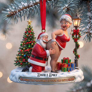Naughty Old Couple Christmas Ornament - Personalized Gifts For Couple 07ohlu230926