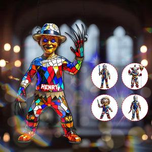 Horror Movie Halloween Suncatcher Ornament - Personalized Gifts For Halloween 01TGMG230825