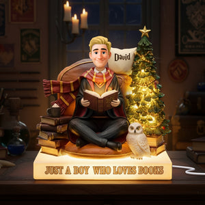 Book Lover Acrylic Light Box - Personalized Gifts For Book Lovers 07tolu041125