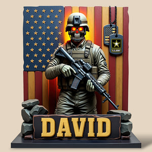 Veterans Military Plaque- Personalized Gifts For Veteran 04toqn170425 - Shaped Plaques - GoDuckee