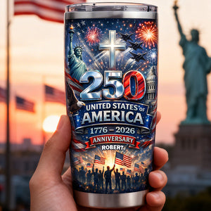 USA 250th Anniversary Tumbler - Personalized Gifts For Patriots 02hudt240226
