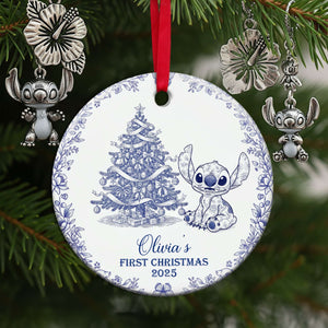 Baby's First Christmas Ceramic Ornament - Personalized Gifts For Baby 04PGLU300825