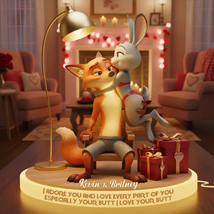 Wild Love Light Box Personalized Gifts For Couple 04OHDT081225
