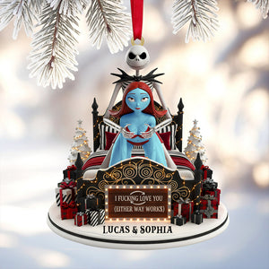 Funny Couple Ornament - Personalized Gift For Spooky Couple Christmas Ornament 04OHTN201025