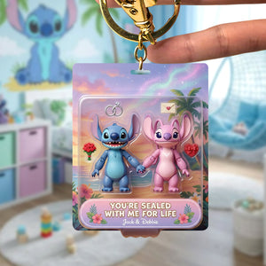 Sealed For Life Couple Acrylic Keychain - Personalized Gifts For Couple 04QHQN070125