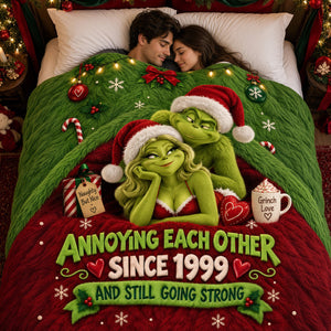Annoying Each Other Couple Blanket - Personalized Gift For Couples 04PATA170926