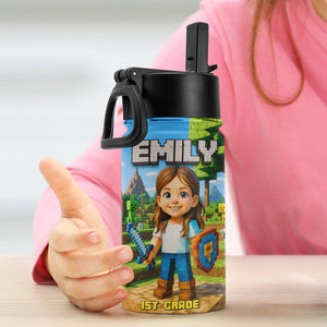 Pixel Adventure Custom Photo Gifts For Kid Tumbler 02natn260725