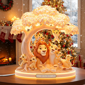 Family Light Box - Personalized Gifts For Family Custom Shape Acrylic Light Box 03OHTN301025