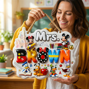 Cute Alphabet Welcome Classroom Sign - Personalized Gifts For Teachers 05QHDT230726