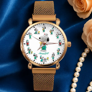 Nurse Mesh Strap Quartz Watch – Personalized Gifts For Nurse 02naqn170725