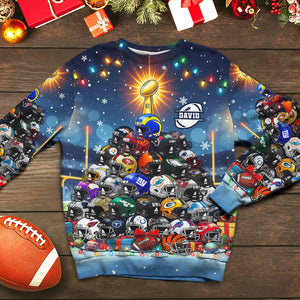 Personalized Gifts For American Football Lovers Christmas Ugly Sweater 02hutn050925