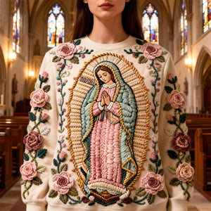 Virgin Mary 3D Sweatshirt – Personalized Gifts For Christian 04naqn221225