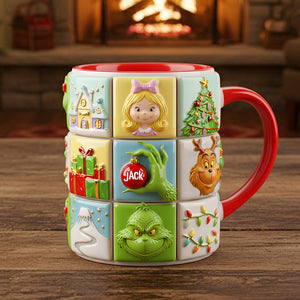 Holiday Characters Puzzle Coffee Mug Personalized Gifts For Christmas 05totn311025