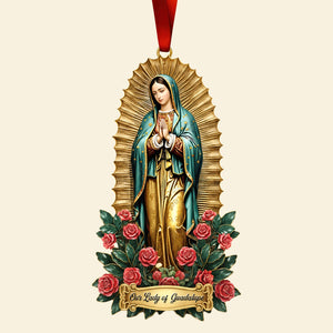 Our Lady of Guadalupe Acrylic Ornament – Guadalupe Day Gifts for Mexican Catholics 01qhqn221025