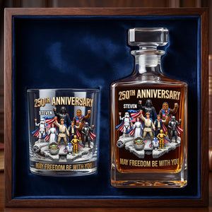 Warriors Celebrate America 250th Anniversary Decanter Set - Personalized Gifts For Patriots 04tydh250626