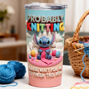 Tropical Alien Knitting Tumbler - Personalized Gifts For Knitting Lovers 05totn301225