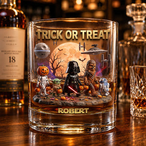 Cosmic Halloween Round Glass - Personalized Gifts 02TYDT310726