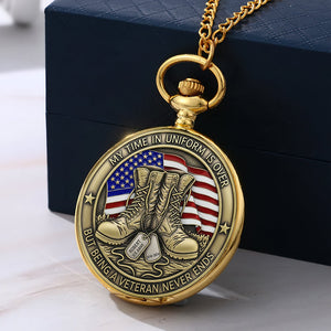 Proud To Have Served Pocket Watch - Personalized Gifts For Veteran 04qhqn110625