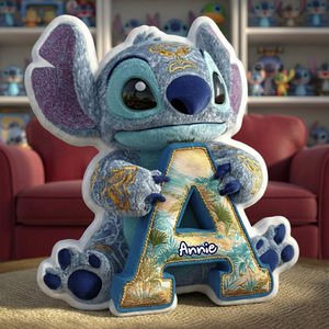 Tropical Alien Alphabet Pillow - Personalized Gift For Adventure Lovers 02TGLU071125