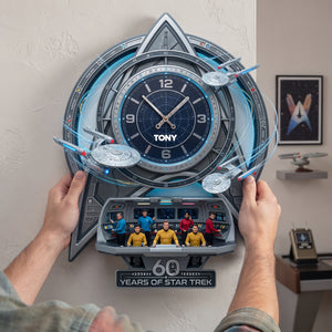 60 Years Of Cosmic Voyage Wall Clock - Personalized Gifts 06tylu180726