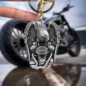 Fierce Motorcycle Engine Keychain - Personalized Gifts For Bikers 04qhtn120625