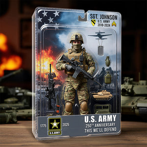 Military 250th Anniversary Figure Pack Acrylic Plaque - Personalized Gifts For Veteran 03qhqn040725-Homacus