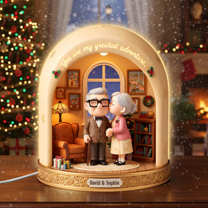 Old Couple Acrylic Light Box Personalized Christmas Gifts 04pgtn011125 You're My Greatest Adventure