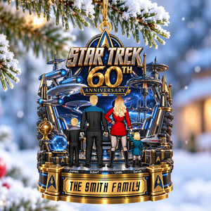 Sci-fi Theme Christmas Ornament - Personalized Gifts For Family 01OHQN230926