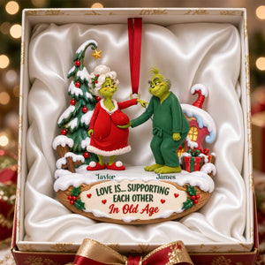 Fun Old Couple Acrylic Ornament - Personalized Gifts For Couple 07qhtn121026