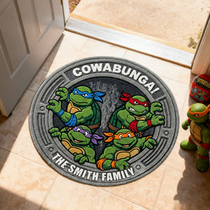 Playful Hero Squad Welcome Mat - Personalized Gift For Family 04NALU040226