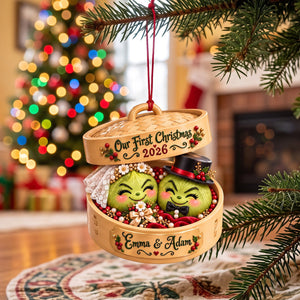 Our First Christmas Dumpling Couple Ornament - Personalized Gifts For Couple 05TOTN191026
