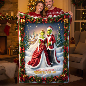 First Christmas Blanket Personalized Gifts For Couple 05PADT031125