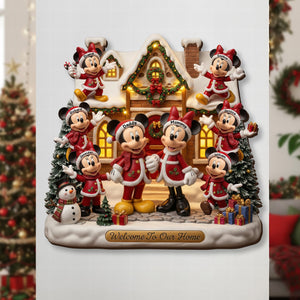 Family Christmas Wood Sign - Personalized Gifts For Family 01pgqn291025