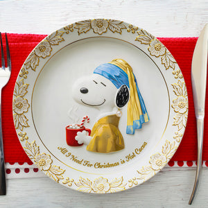 Classic Ceramic Round Plate Personalized Christmas Gifts 07PADT041125