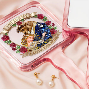 Romantic Fairy Tale Handheld Mirror - Personalized Gifts For Couple 01QHDT021225
