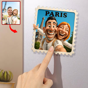 Travel Memories Acrylic Fridge Magnet – Custom Photo Gifts For Couple 04naqn131125