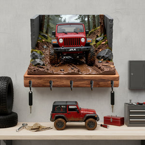 Trail Mud Master Wood Key Hanger - Personalized Gifts For Off-Road Car Lovers 04tomg191225-Homacus