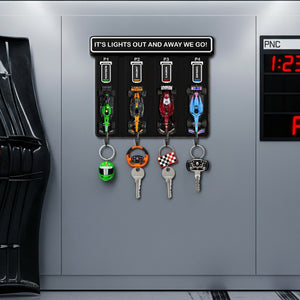 Pit Stop Racing Car Key Hanger - Personalized Gifts For Car Lovers 03HYLU100925