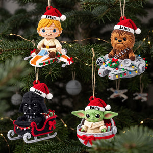 Little Warriors Merry Xmas In The Universe Acrylic Ornament - Personalized Christmas Gifts 05tyta121026